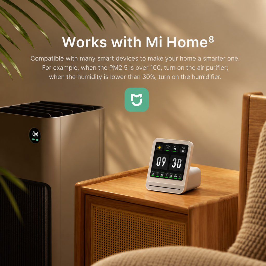 Qingping™ 7-in-1 Smart Indoor Air Quality Monitor