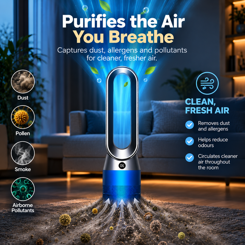 AeroHeat™ Bladeless Tower Fan & Heater