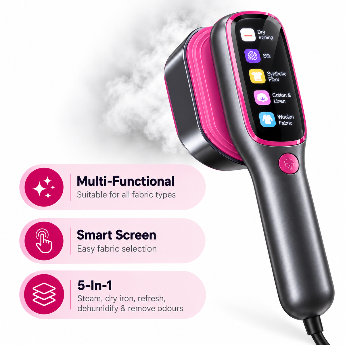 PressPro™ Smart 5-in-1 Garment Steamer