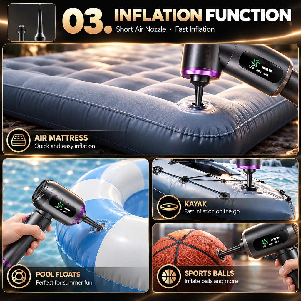 MiniPro™ 4-in-1 Cordless Vacuum & Air Pump
