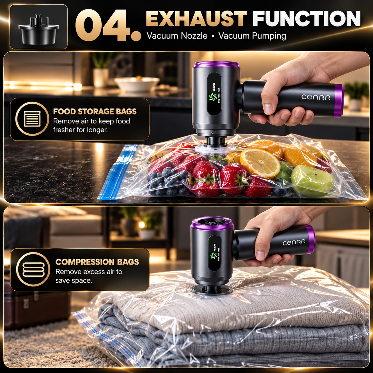 MiniPro™ 4-in-1 Cordless Vacuum & Air Pump