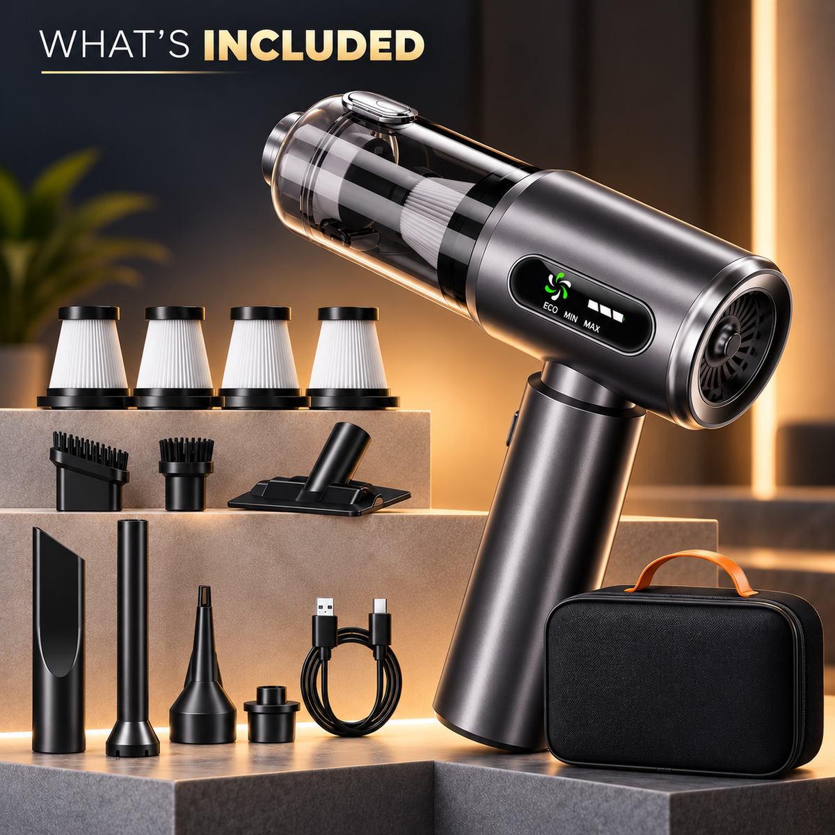 MiniPro™ 4-in-1 Cordless Vacuum & Air Pump